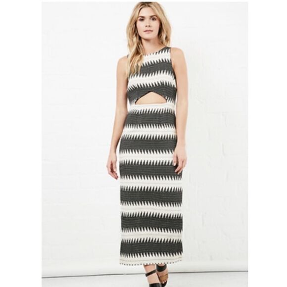 Mara Hoffman black and white cutout dress size 2 - Picture 7 of 15